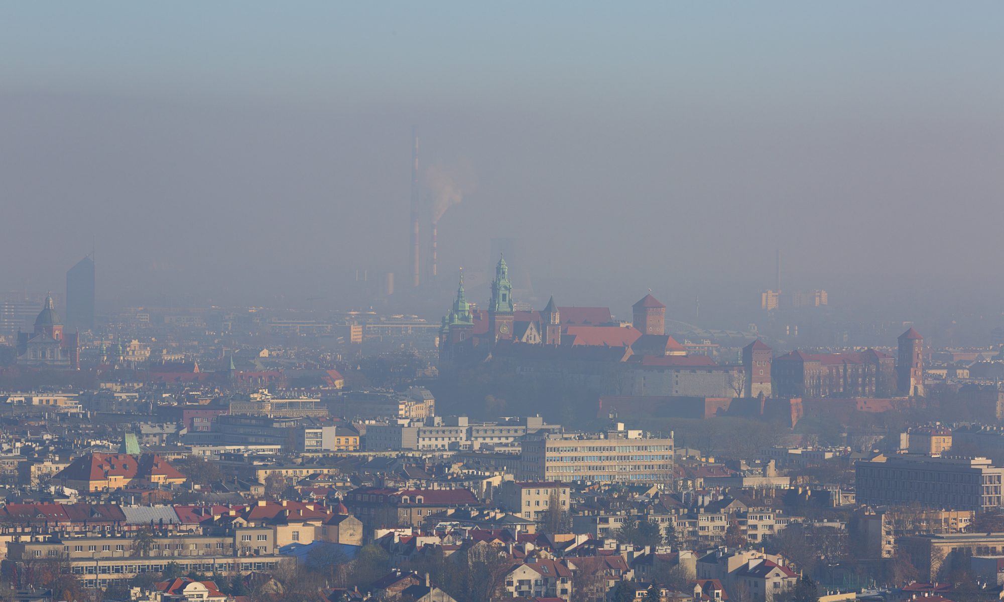 smog nad Krakowem